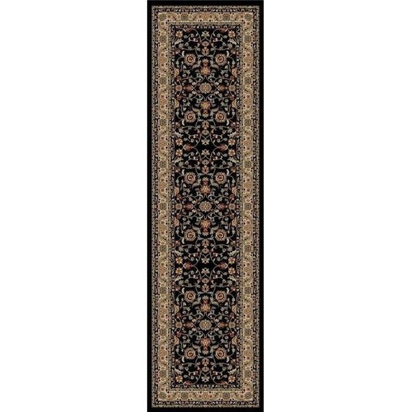 Concord Global Trading Concord Global 49332 2 ft. 3 in. x 7 ft. 7 in. Jewel Marash - Black 49332